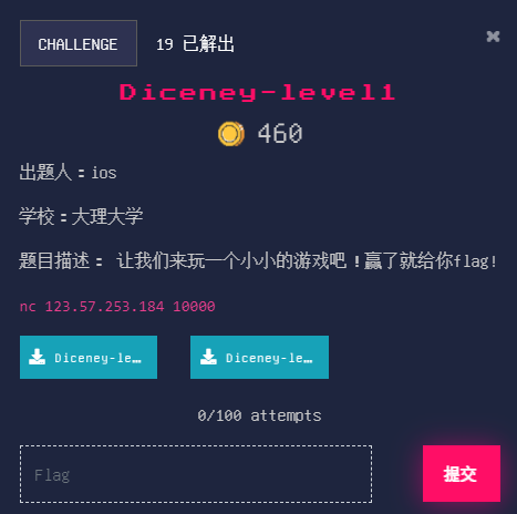 Diceney-level1